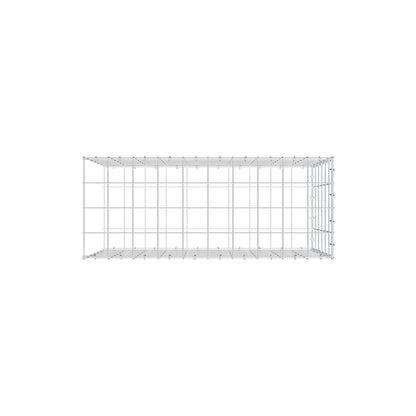 Monteret gabion type 2 100 cm x 60 cm x 40 cm (L x H x D), maskestørrelse 10 cm x 10 cm, C-ring