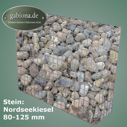 Thermisch verzinkte schanskorf 102 cm x 82 cm x 32 cm, maaswijdte 5 cm x 5 cm, volledig gelast