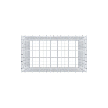 Gabbione aggiuntivo di tipo 3 100 cm x 90 cm x 50 cm (L x H x P), maglia 5 cm x 5 cm, anello a C