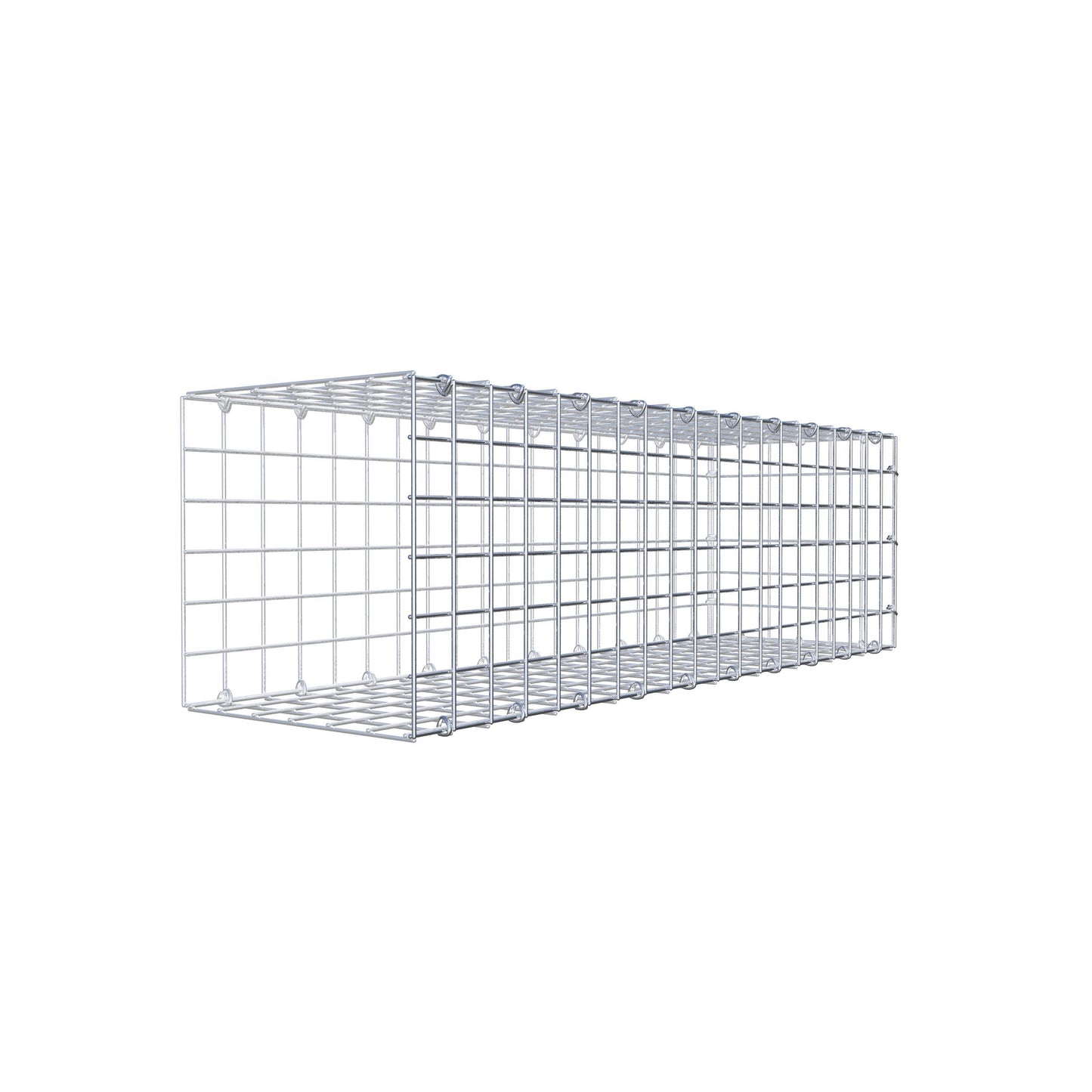 Anbaugabione Typ 2 100 cm x 30 cm x 30 cm (L x H x T), Maschenweite 5 cm x 5 cm, C-Ring