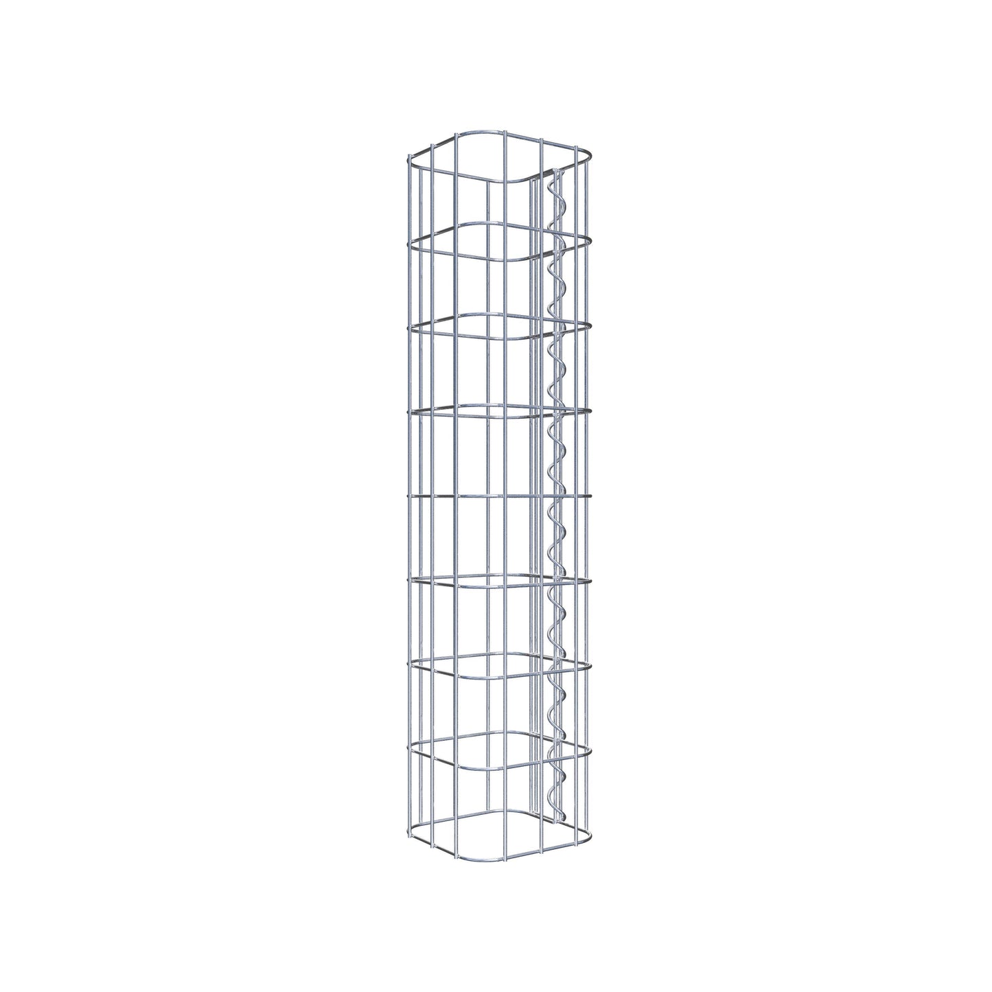 Colonne de gabion carrée 17 cm x 17 cm, 80 cm de hauteur, MW 5 cm x 10 cm