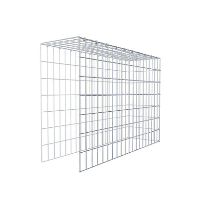 Opzetpaal type 4 100 cm x 70 cm x 30 cm (L x H x D), maaswijdte 5 cm x 10 cm, C-ring