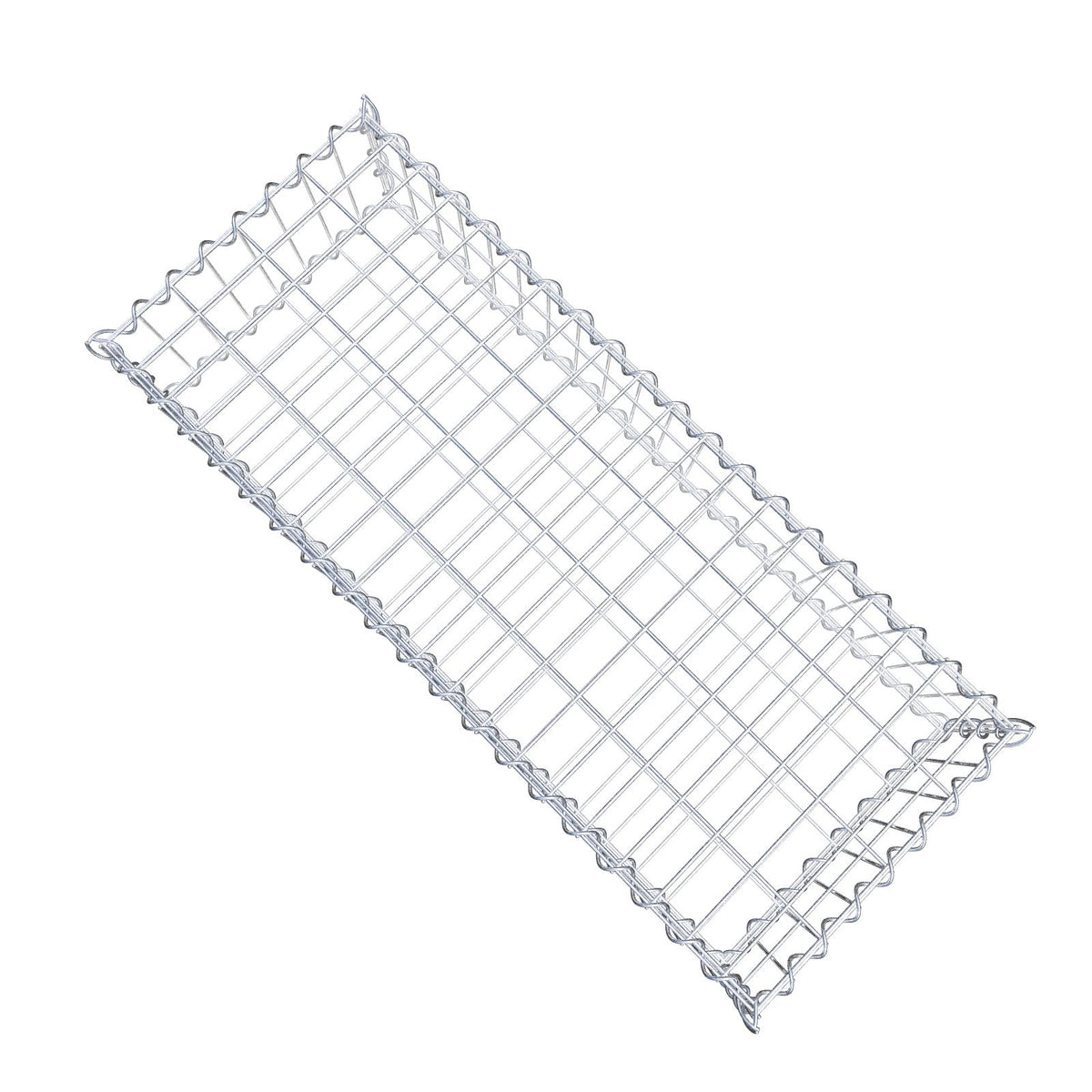 Gabione 100 cm x 20 cm x 40 cm (L x H x T), Maschenweite 5 cm x 10 cm, Spirale