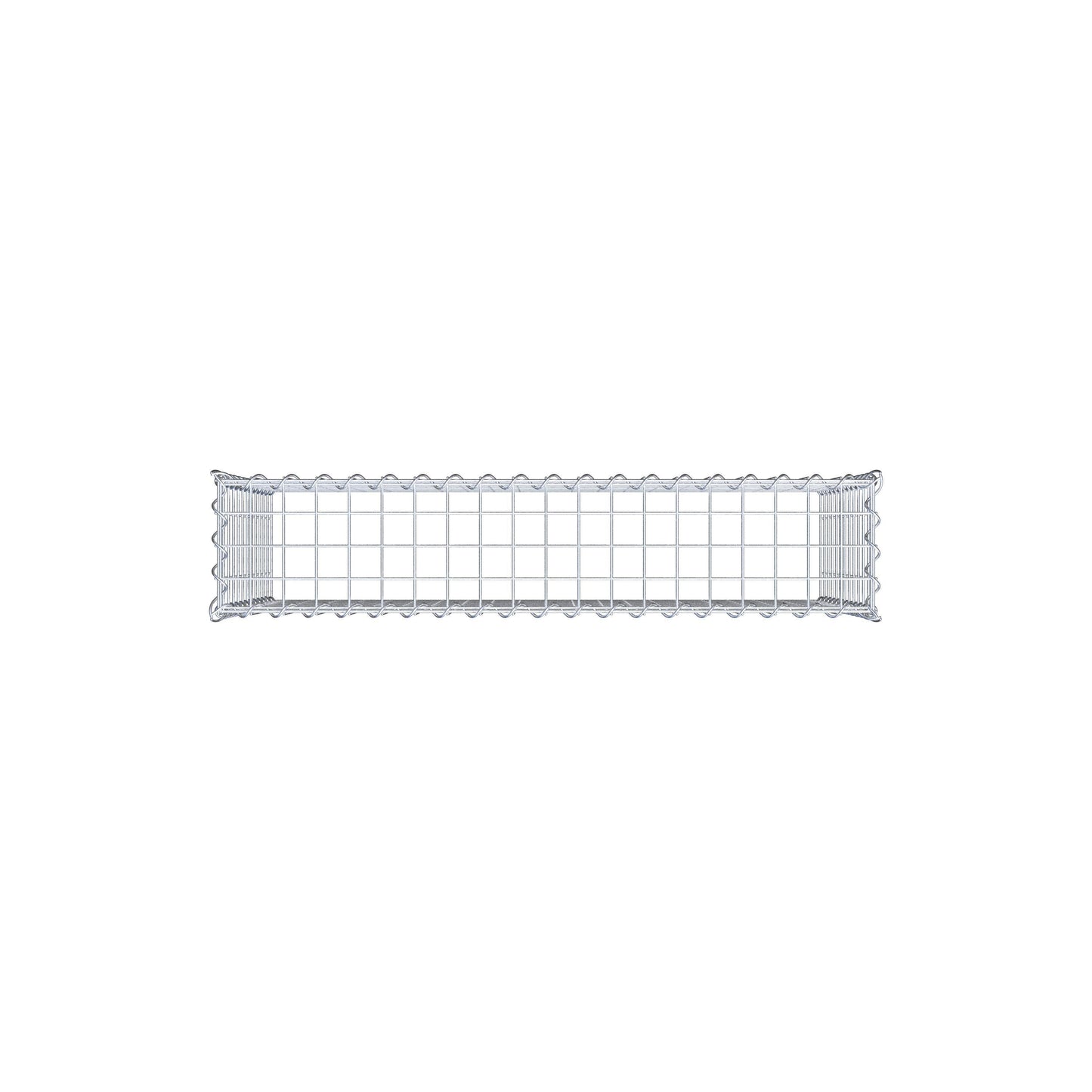 Opvokset gabion type 3 100 cm x 60 cm x 20 cm (L x H x D), maskestørrelse 5 cm x 5 cm, spiral