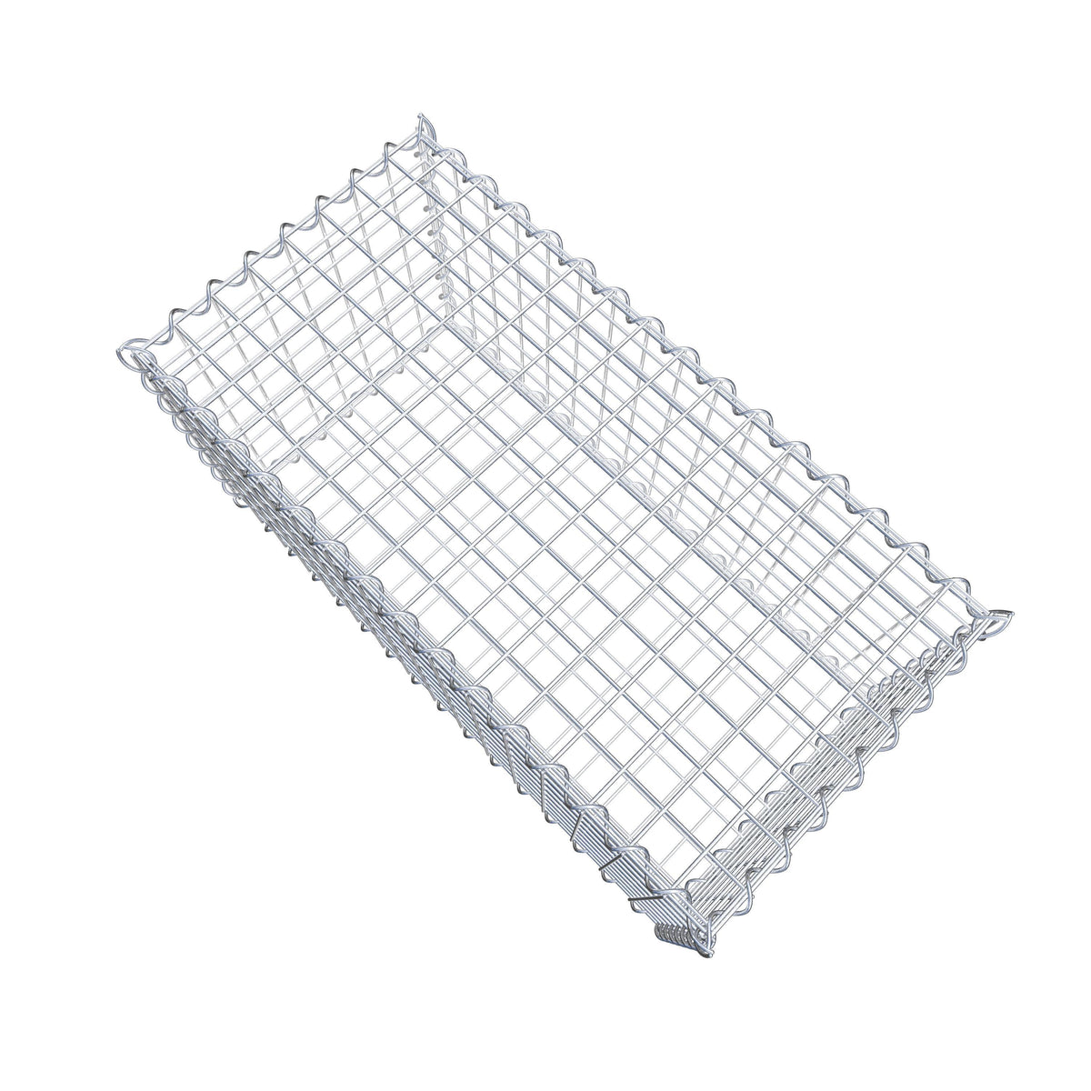 Gabion 80 cm x 40 cm x 40 cm (L x H x P), mailles 5 cm x 5 cm, spirale