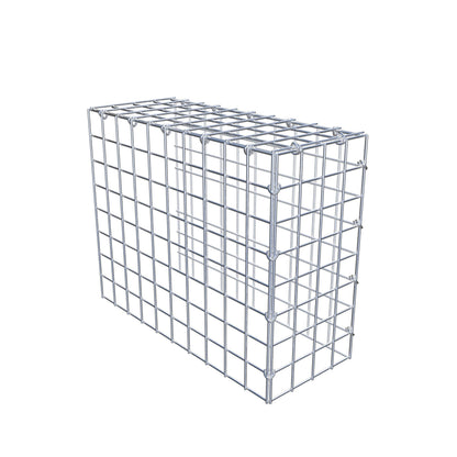 Mounted gabion type 4 50 cm x 40 cm x 20 cm (L x H x D), mesh size 5 cm x 5 cm, C-ring