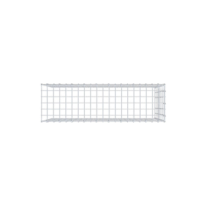 Typ 4 påbyggnadsgabion 100 cm x 60 cm x 30 cm (L x H x D), maskstorlek 5 cm x 10 cm, C-ring