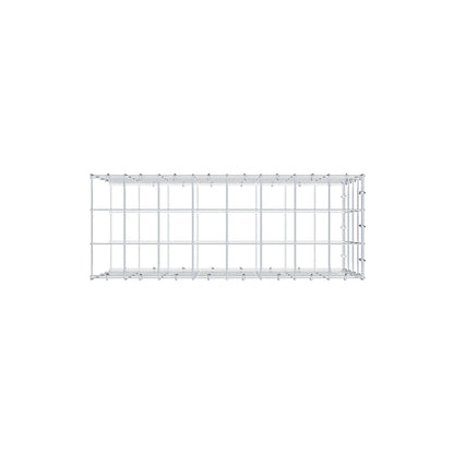 Type 2 oplegkorf 80 cm x 40 cm x 30 cm (L x H x D), maaswijdte 10 cm x 10 cm, C-ring
