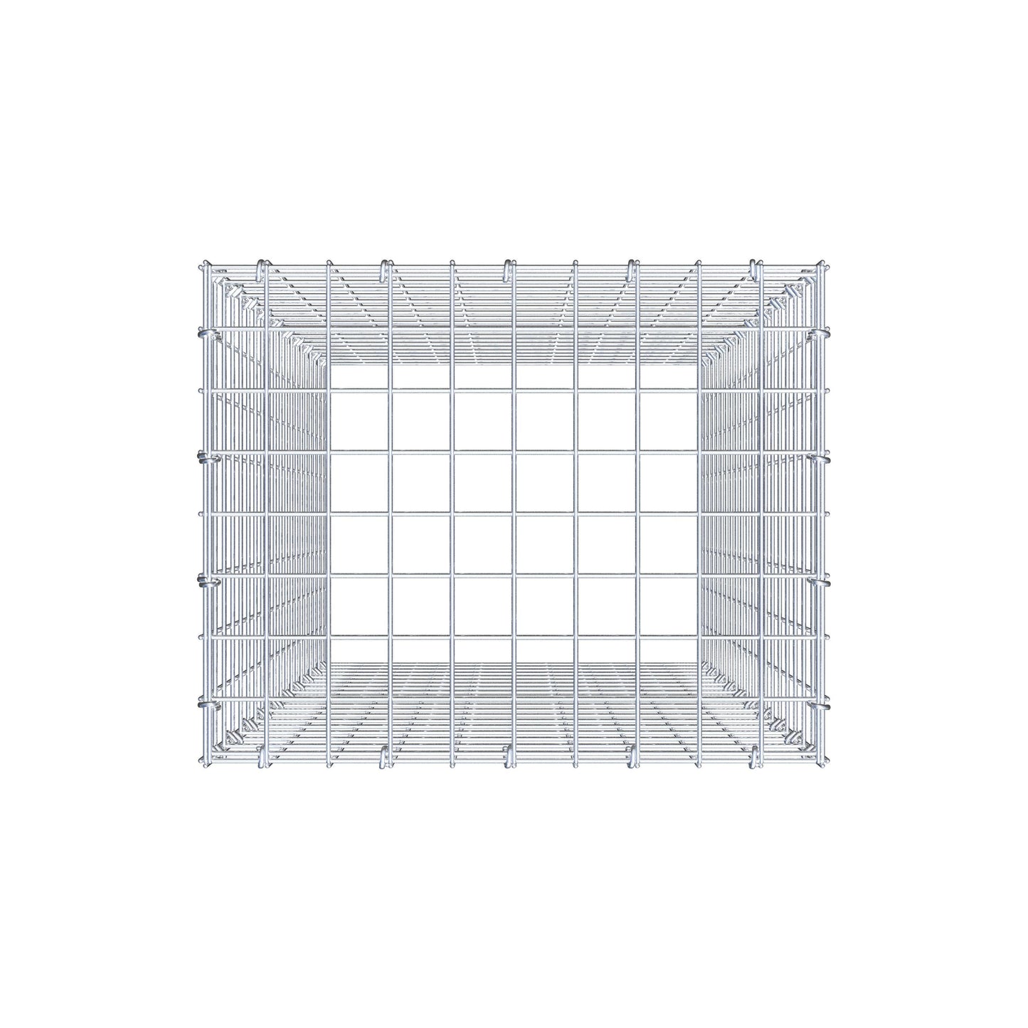 Anbaugabione Typ 3 100 cm x 50 cm x 40 cm (L x H x T), Maschenweite 5 cm x 5 cm, C-Ring