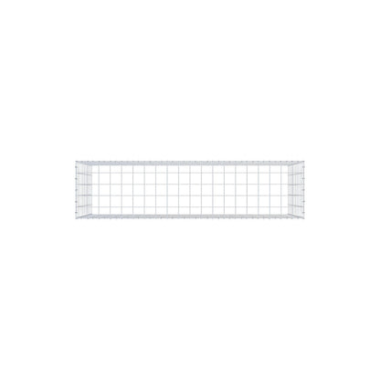 Monteret gabion type 3 200 cm x 100 cm x 50 cm (L x H x D), maskestørrelse 10 cm x 10 cm, C-ring