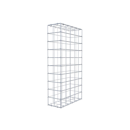 Gabbione 100 cm x 50 cm x 20 cm (L x H x P), maglia 10 cm x 10 cm, anello a C