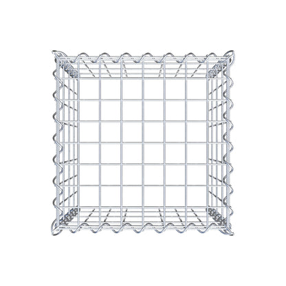 Gabbione aggiuntivo tipo 3 40 cm x 40 cm x 40 cm (L x H x P), dimensione maglia 5 cm x 10 cm, a spirale