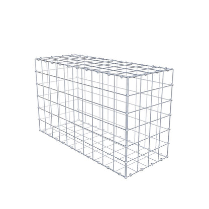 Gabion 100 cm x 60 cm x 40 cm (L x H x D), maskestørrelse 10 x 10 cm, spiralring