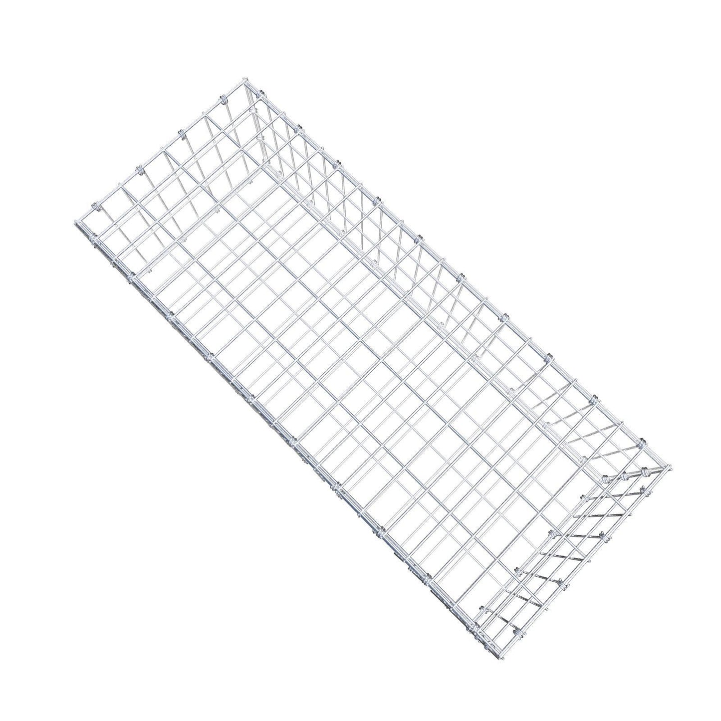Schanskorf 100 cm x 30 cm x 40 cm (L x H x D), maaswijdte 5 x 10 cm, spiraalring