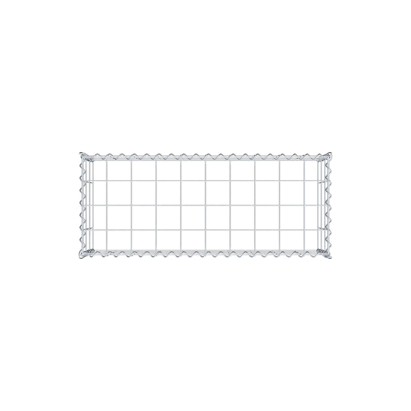 Extra gabion typ 3 100 cm x 30 cm x 40 cm (L x H x D), maskstorlek 10 cm x 10 cm, spiral