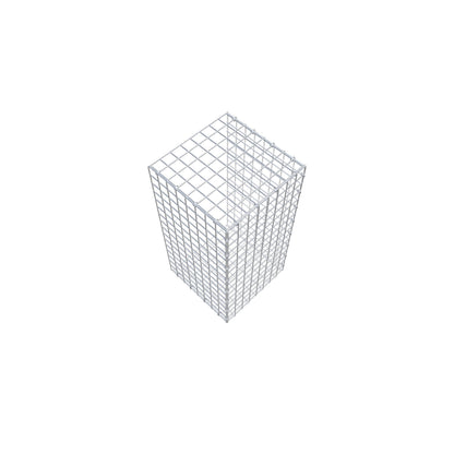 Mounted gabion type 2 80 cm x 40 cm x 40 cm (L x H x D), mesh size 5 cm x 5 cm, C-ring