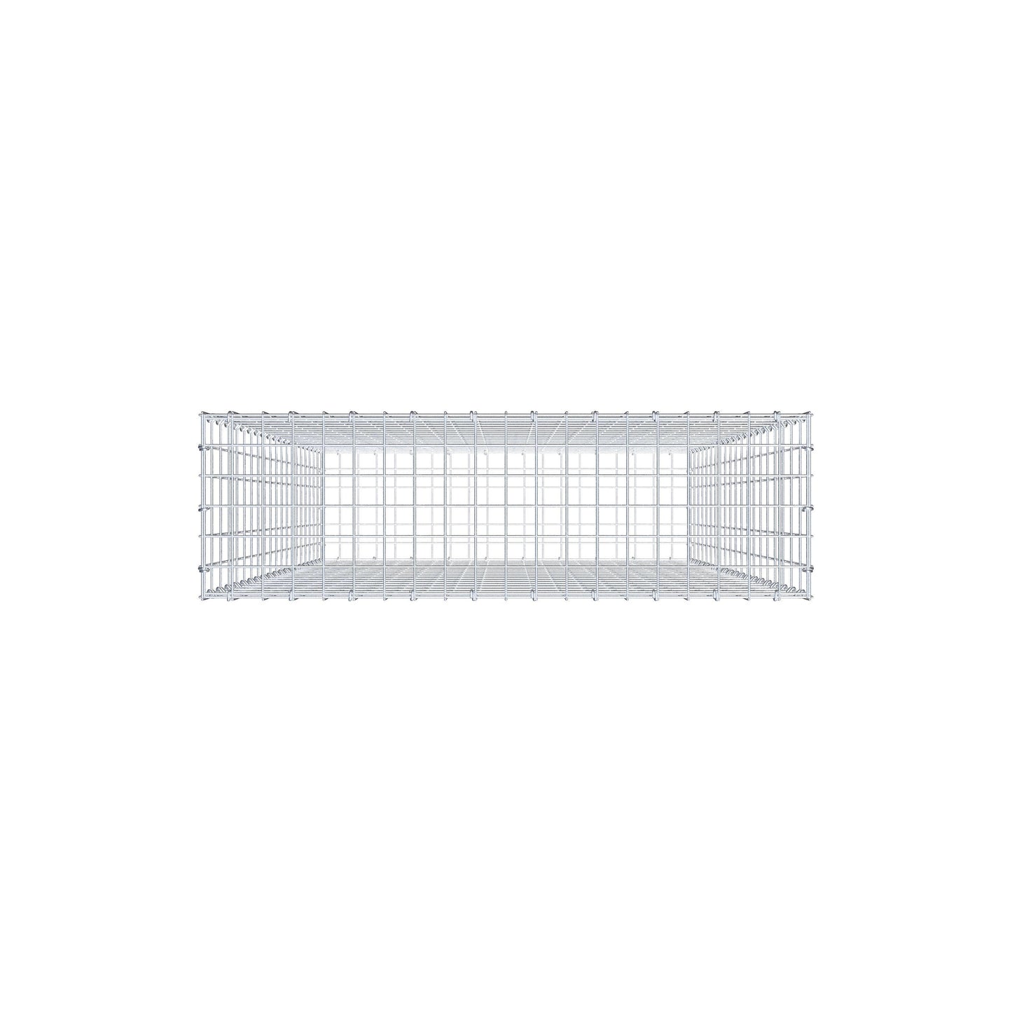 Gabion 200 cm x 100 cm x 30 cm (L x H x D), mesh size 5 cm x 10 cm, C-ring