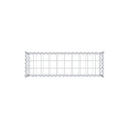 Gabione 100 cm x 30 cm x 30 cm (L x H x T), Maschenweite 10 cm x 10 cm, Spirale