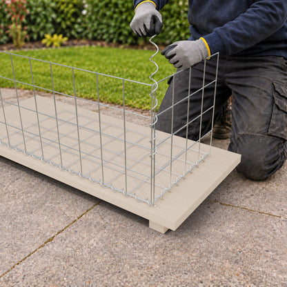 Gabion 80 cm x 40 cm x 40 cm (L x H x D), mesh size 10 cm x 10 cm, spiral