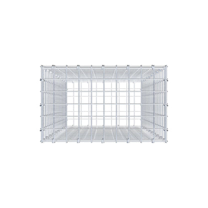 Gabion 100 cm x 50 cm x 30 cm (L x H x D), maskestørrelse 5 cm x 5 cm, C-ring