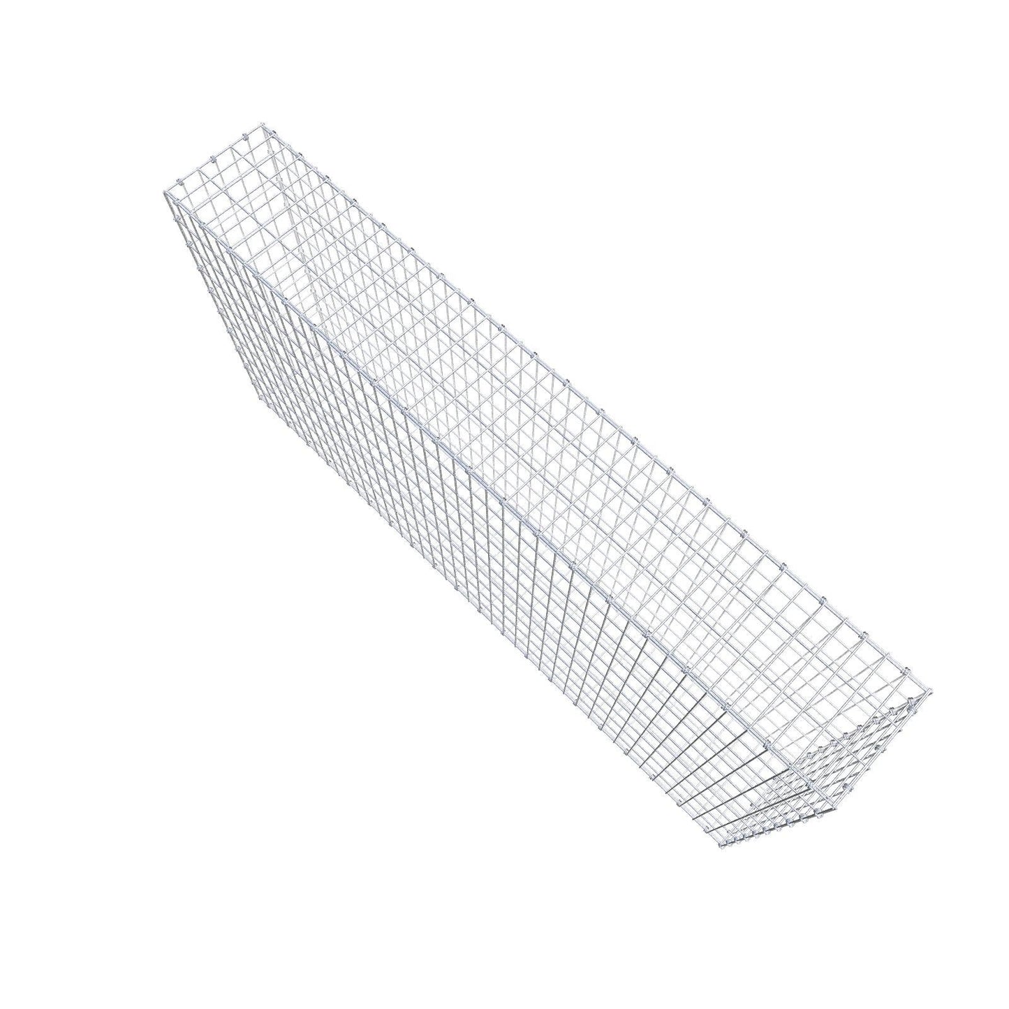 Schanskorf 200 cm x 100 cm x 30 cm (L x H x D), maaswijdte 5 x 10 cm, spiraalring