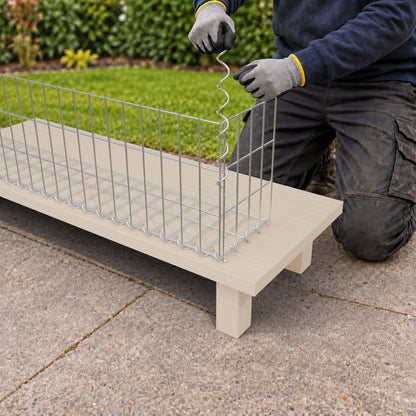 Gabion 100 cm x 30 cm x 20 cm (L x H x P), mailles 5 cm x 10 cm, spirale