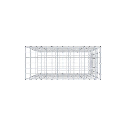 Anbaugabione Typ 2 100 cm x 70 cm x 30 cm, Maschenweite 5 cm x 10 cm, C-Ring