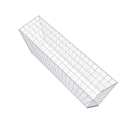 Gabion 200 cm x 100 cm x 50 cm (L x H x P), mailles 10 cm x 10 cm, spirale