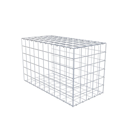 Anbaugabione Typ 2 100 cm x 60 cm x 50 cm (L x H x T), Maschenweite 10 cm x 10 cm, C-Ring
