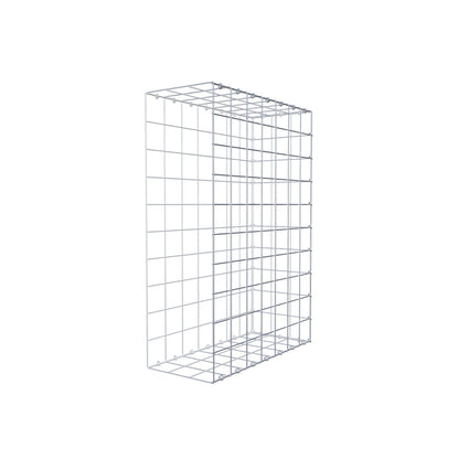 Mounted gabion type 2 100 cm x 70 cm x 30 cm (L x H x D), mesh size 10 cm x 10 cm, C-ring