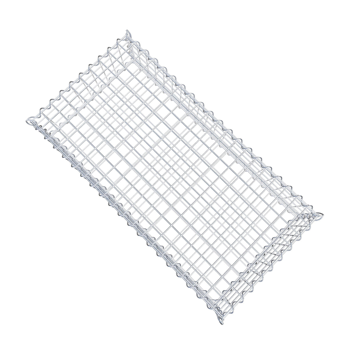 Gabion 100 cm x 20 cm x 50 cm (L x H x P), mailles 5 cm x 5 cm, spirale
