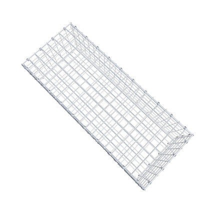 Gabion 100 cm x 30 cm x 40 cm (L x H x D), maskstorlek 5 x 5 cm, spiralring