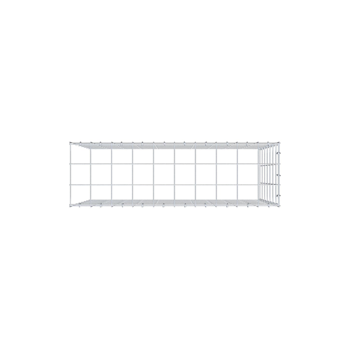 Fourche rapportée type 4 100 cm x 70 cm x 30 cm (L x H x P), mailles 10 cm x 10 cm, anneau C