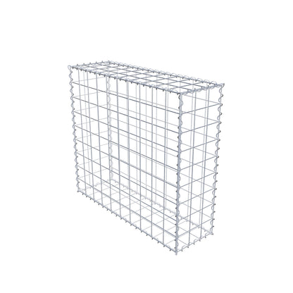 Gabion 100 cm x 90 cm x 30 cm (L x H x D), mesh size 10 cm x 10 cm, spiral