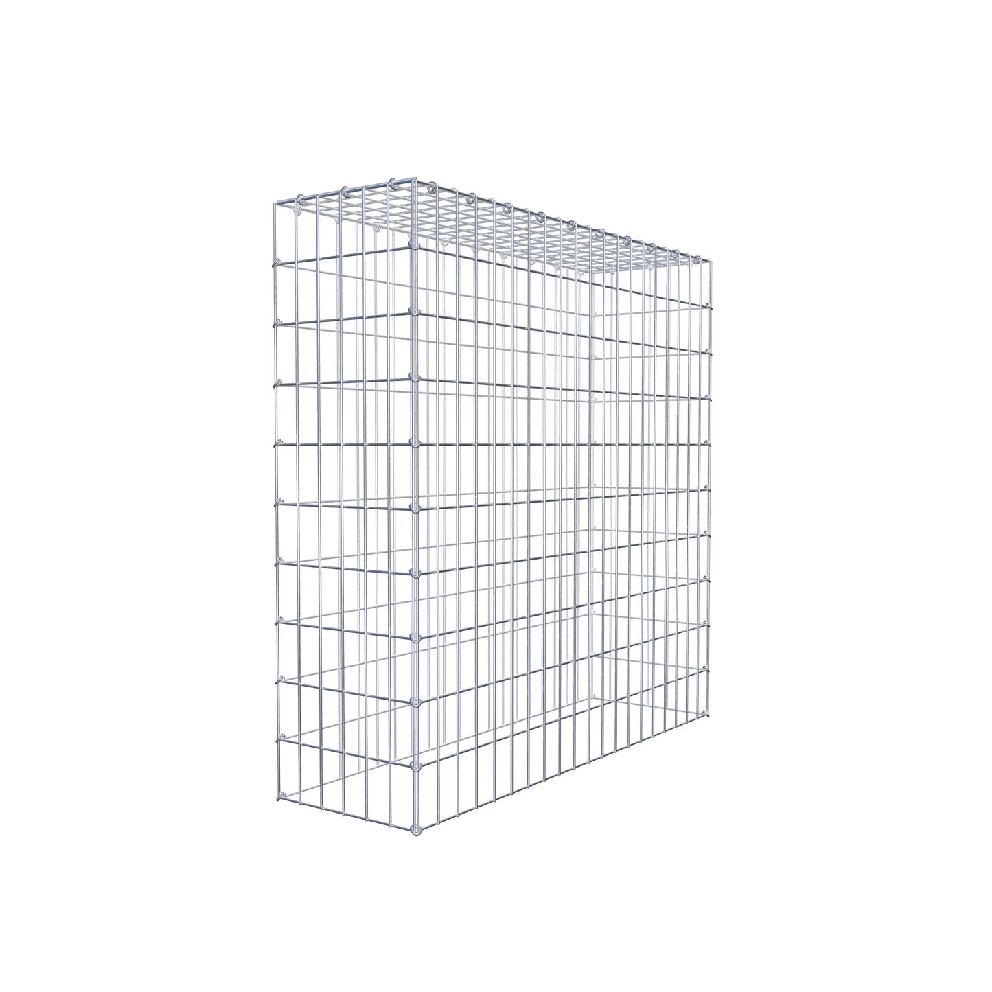 Gabbione aggiuntivo di tipo 3 100 cm x 100 cm x 30 cm (L x H x P), maglia 5 cm x 10 cm, anello a C
