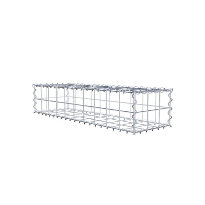 Gabbione 100 cm x 20 cm x 30 cm (L x H x P), maglia 10 cm x 10 cm, spirale