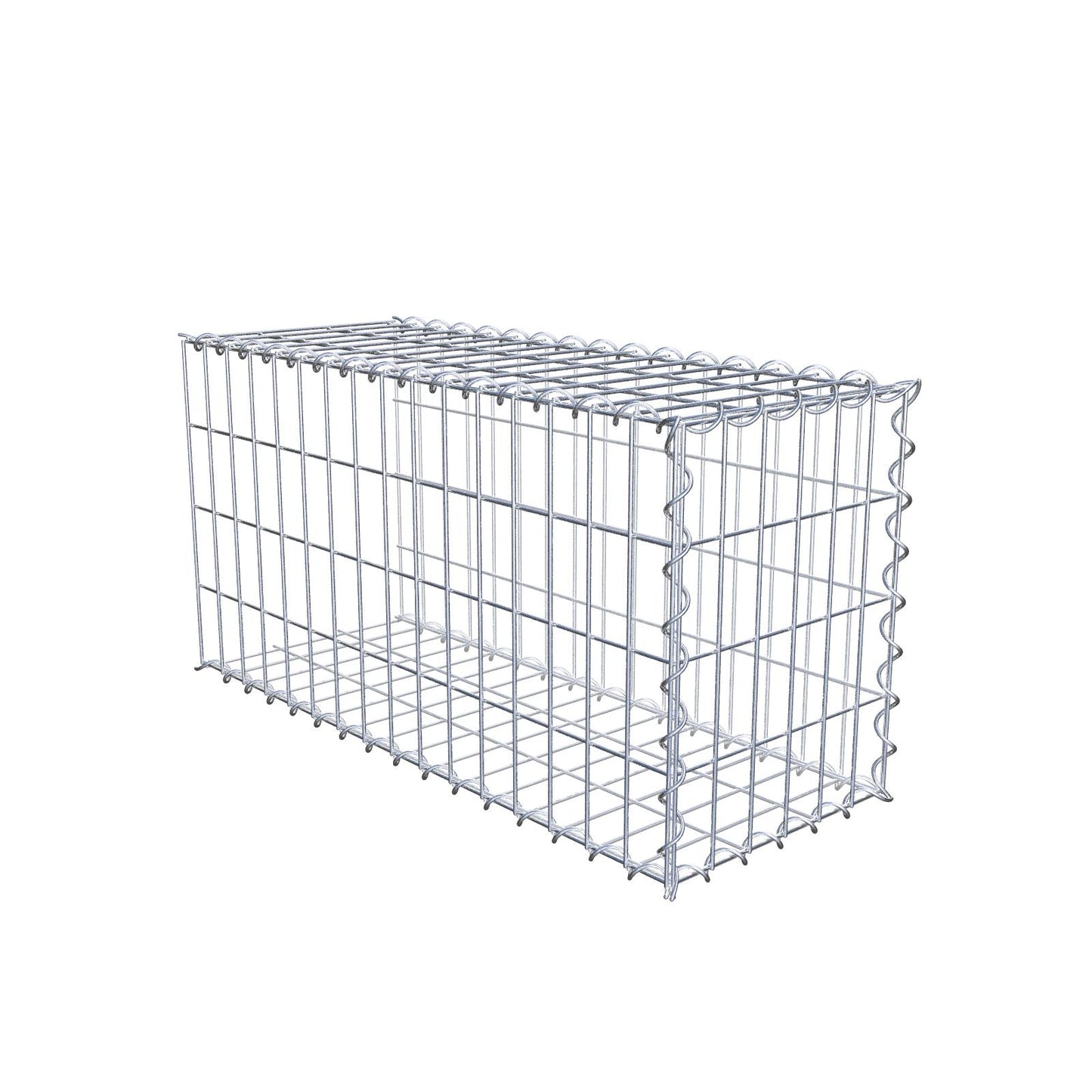 Gabbione aggiuntivo tipo 2 80 cm x 40 cm x 30 cm (L x A x P), maglia 5 cm x 10 cm, spirale