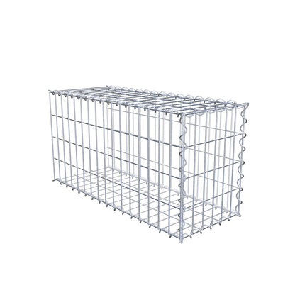 Gabbione aggiuntivo tipo 2 80 cm x 40 cm x 30 cm (L x A x P), maglia 5 cm x 10 cm, spirale