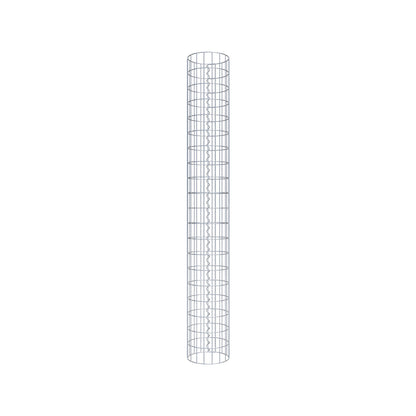 Colonne de gabion ronde 27 cm de diamètre, 200 cm de hauteur, maille 5 cm x 10 cm