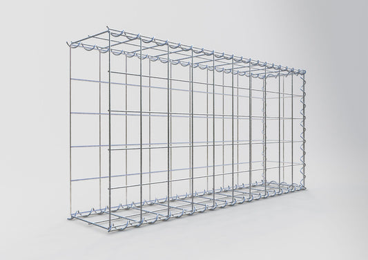 Gabbione aggiuntivo tipo 2 100 cm x 50 cm x 20 cm (L x H x P), dimensione maglia 10 cm x 10 cm, a spirale