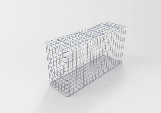 Thermisch verzinkte schanskorf 102 cm x 52 cm x 32 cm, maaswijdte 5 cm x 5 cm, volledig gelast