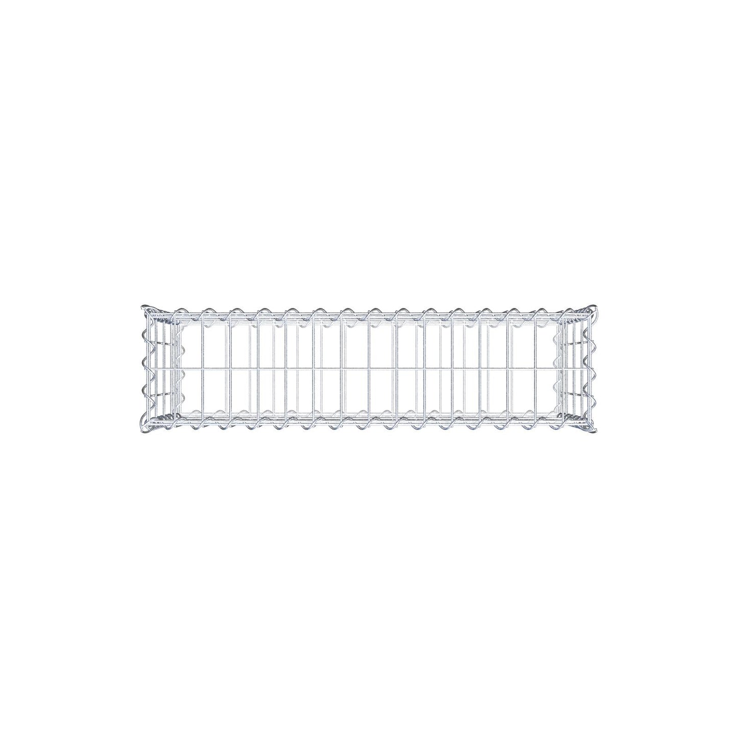 Gabion 80 cm x 40 cm x 20 cm (L x H x D), maskestørrelse 5 cm x 10 cm, spiral