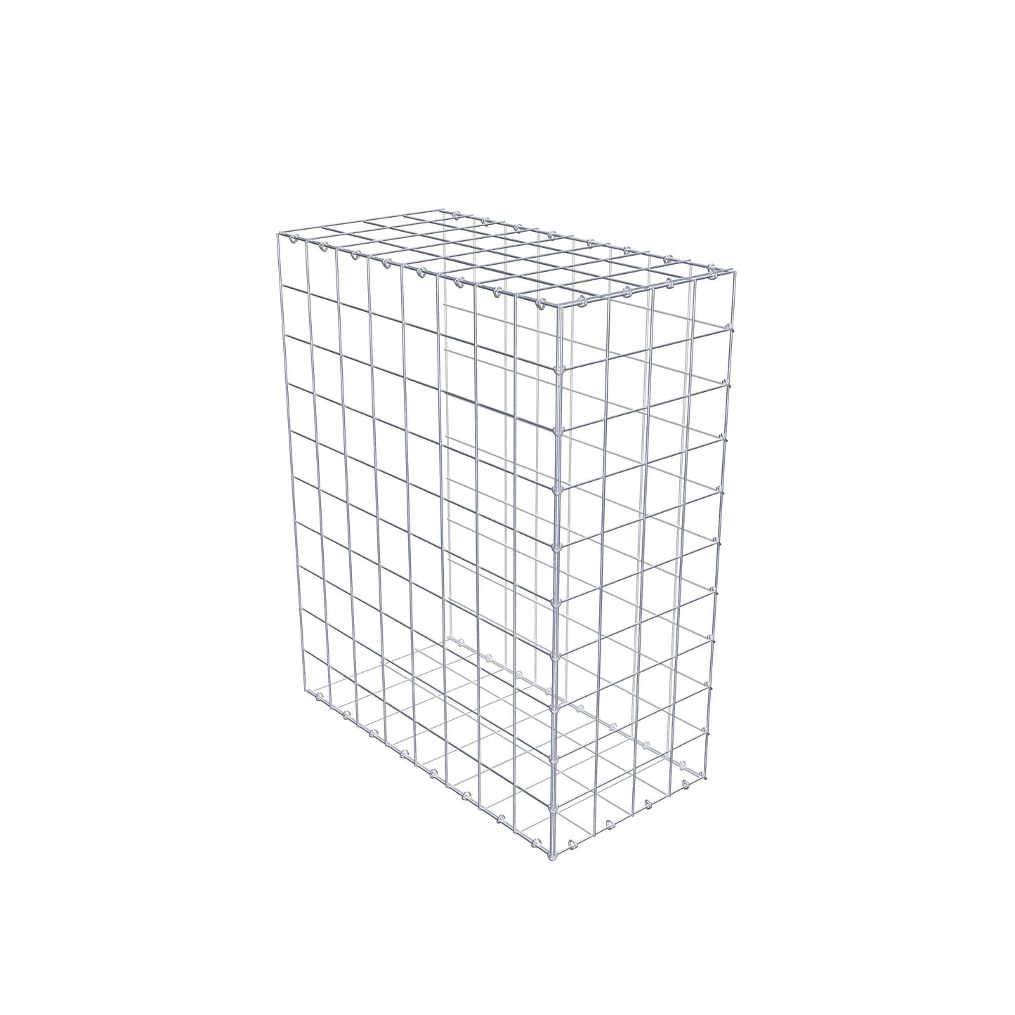 Type 2 oplegkorf 100 cm x 80 cm x 40 cm (L x H x D), maaswijdte 10 cm x 10 cm, C-ring