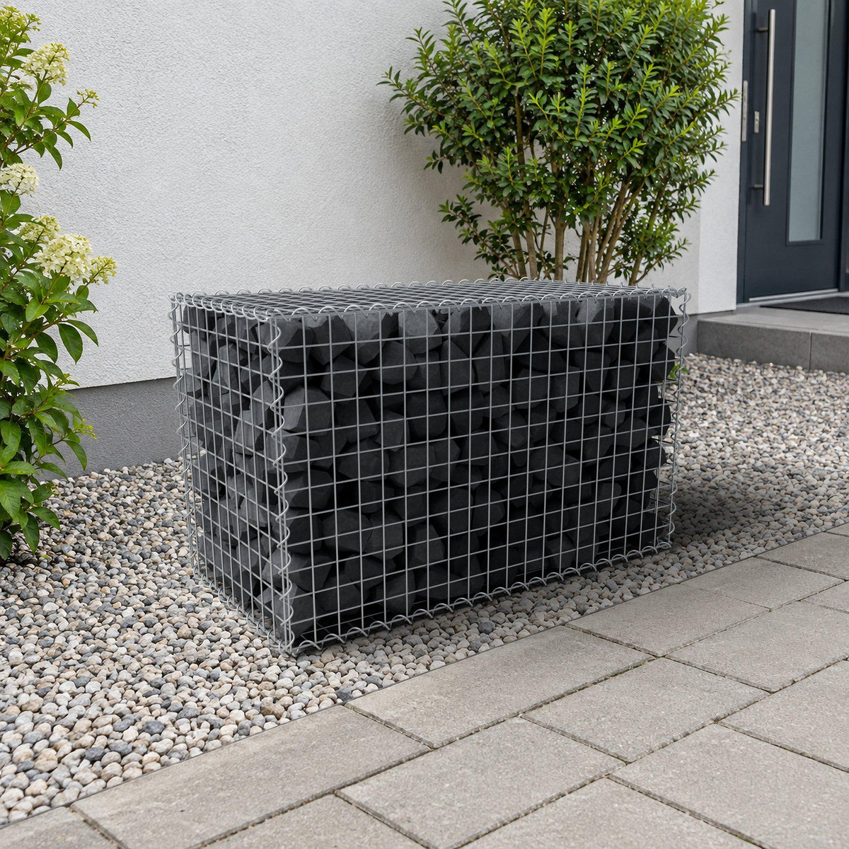 Gabion 100 cm x 60 cm x 50 cm (L x H x D), maskestørrelse 5 cm x 5 cm, spiral