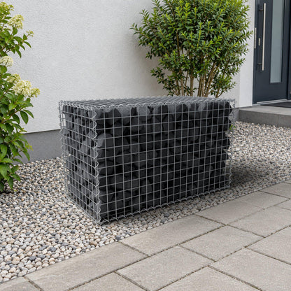 Gabion 100 cm x 60 cm x 50 cm (L x H x D), maskestørrelse 5 cm x 5 cm, spiral