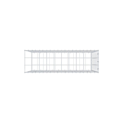 Mounted gabion type 2 100 cm x 70 cm x 30 cm (L x H x D), mesh size 10 cm x 10 cm, C-ring