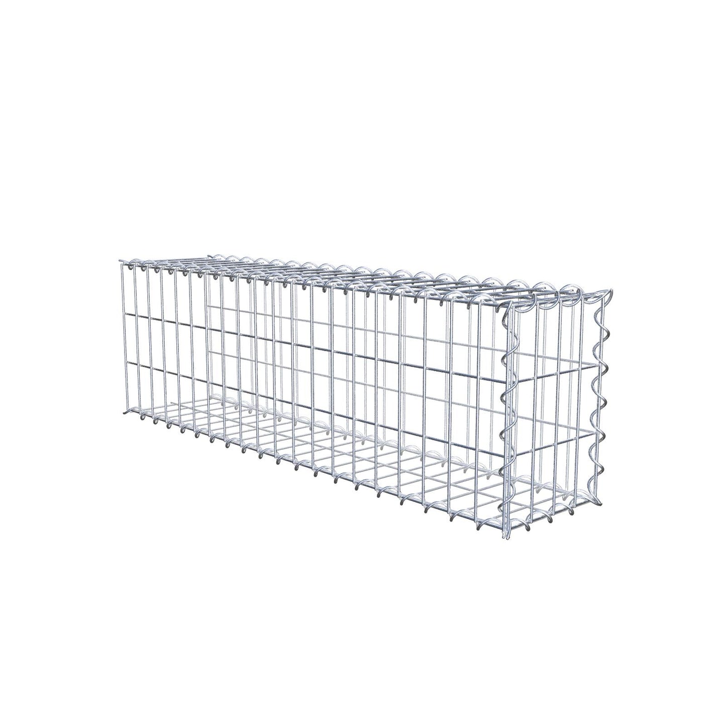 Gabbione aggiuntivo tipo 2 100 cm x 30 cm x 20 cm (L x A x P), maglia 5 cm x 10 cm, spirale