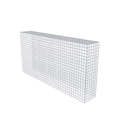 Opbouw schanskorf type 4 200 cm x 100 cm x 30 cm (L x H x D), maaswijdte 5 cm x 5 cm, C-ring