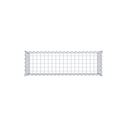 Extra gabion typ 3 100 cm x 40 cm x 30 cm (L x H x D), maskstorlek 5 cm x 5 cm, spiral