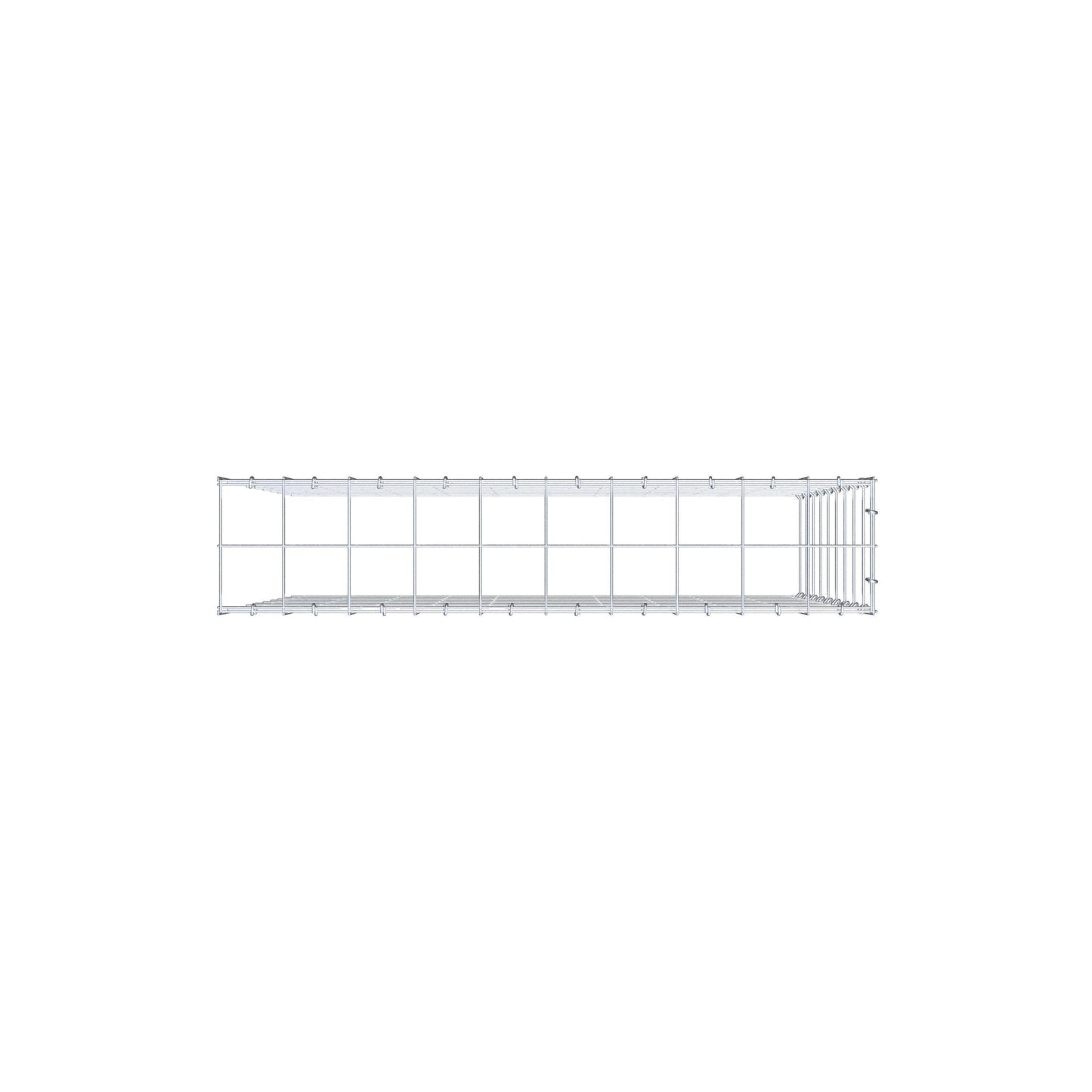 Gavión adicional tipo 4 100 cm x 90 cm x 20 cm (L x A x P), malla 10 cm x 10 cm, anillo en C